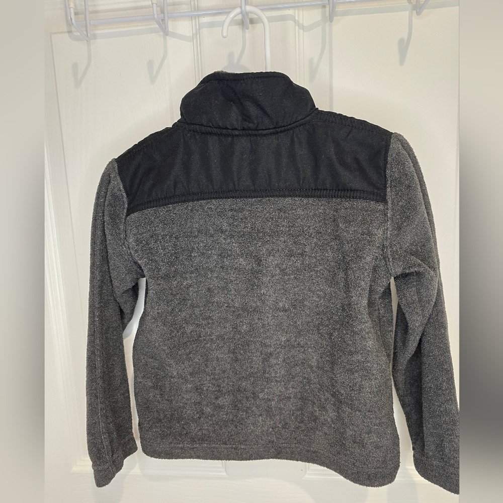 Nike Kids Gray and Black Fleece Jacket - Picture 5 of 7